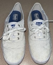 KEDS Champion Lace Eyelet White Women's Size 8.5