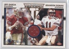 2002 Private Stock Titanium Blue Jerseys 40/45 Jeff Garcia Brandon Doman 0a1