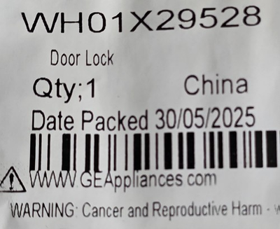 #ad #ad 🔥WH01X29528 New Genuine OEM GE Front Load Washer Door Lock🔥 $21.00