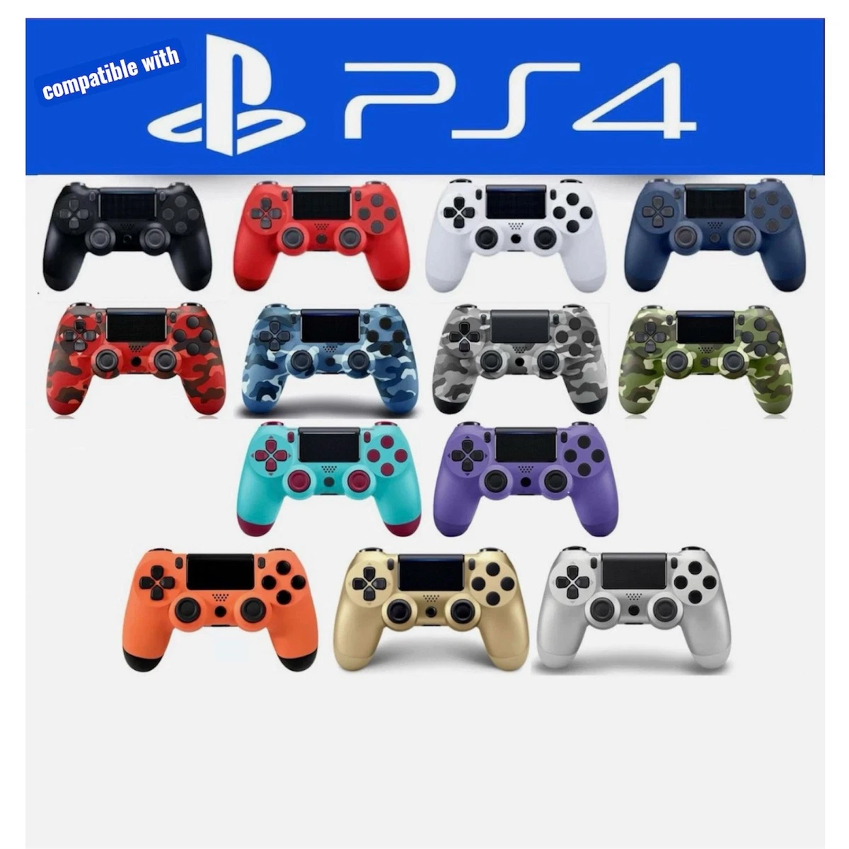 Las mejores ofertas en Controladores inalámbricos Azul para Sony