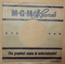 "M.G.M","Company Sleeve","Original","45rpm","7inch","Record","Vintage",, ;0>