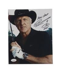 Greg Norman Signed 8x10 Photo Inscribed "Play Hard" (JSA)