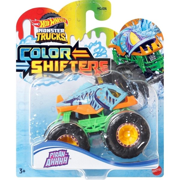 Toys Hot Wheels - Monster Trucks Colour Shiffter - Piran-Ahhh /Toys Toy Neu-image