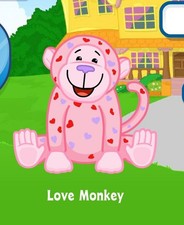 Webkinz Classic Love Monkey Adoption Code Only Messaged VALENTINE PET