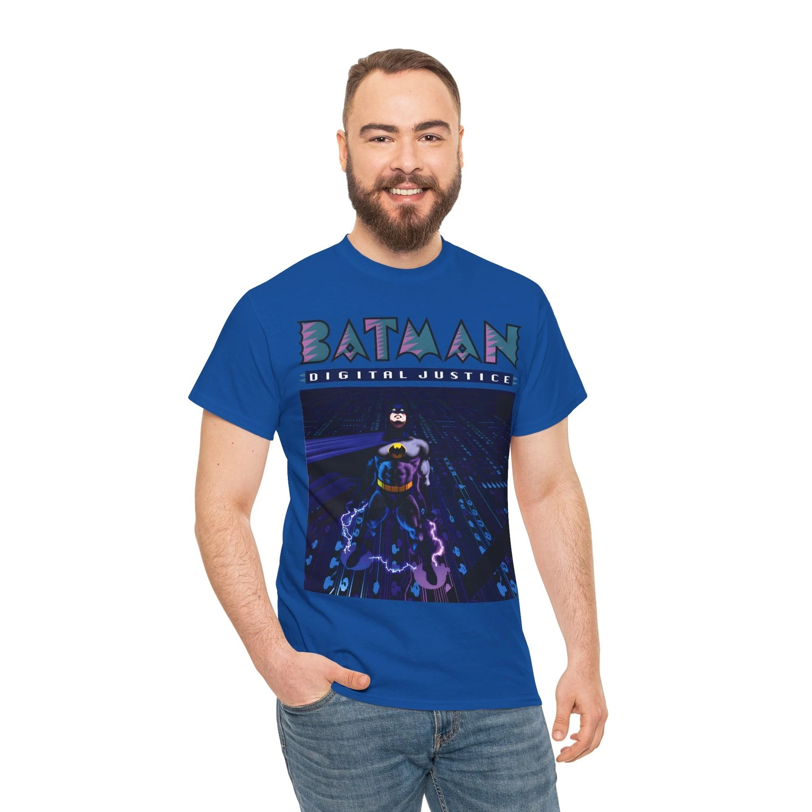 Batman Digital Justice T-Shirt - Pepe Moreno Computer Art - DC Comics