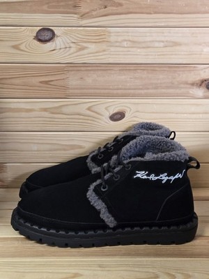 Karl Lagerfeld Men's Cold Weather Boots Wool Lining Size 10.5