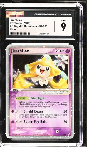 Jirachi ex graded CGC 9 for sale on eBay