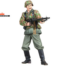 1/16 WWII Infantry MG34 Gunner, Resin Modell Figur Soldat, GK, Military Themes,