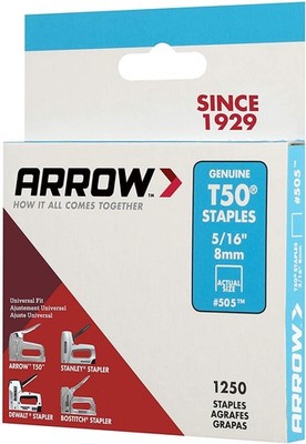 Arrow - T50 Heftklammern 8mm (Box 1250)