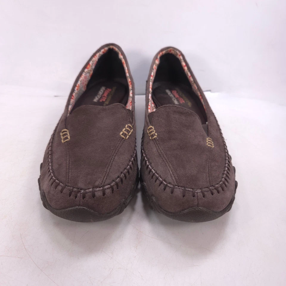 Skechers Relaxed Fit Pedestrian Moccasin Flat Womens Size 7 48930 Brown - Image 2 of 4