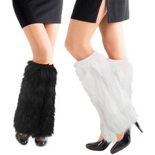 Fashion Ladies Faux Fur Boot Cuffs Socks Leg Warmer Covers Thermal Winter Plush