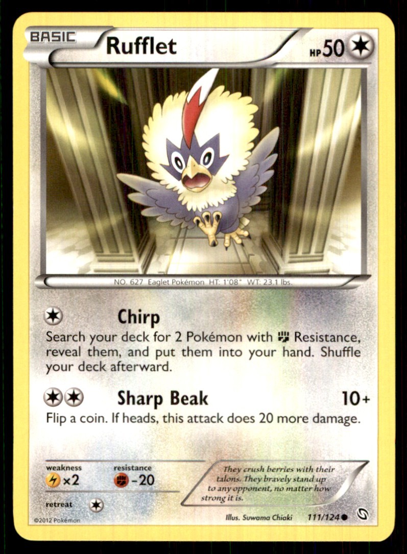 2012 Black & White - Dragons Exalted Rufflet Basic/Common #111
