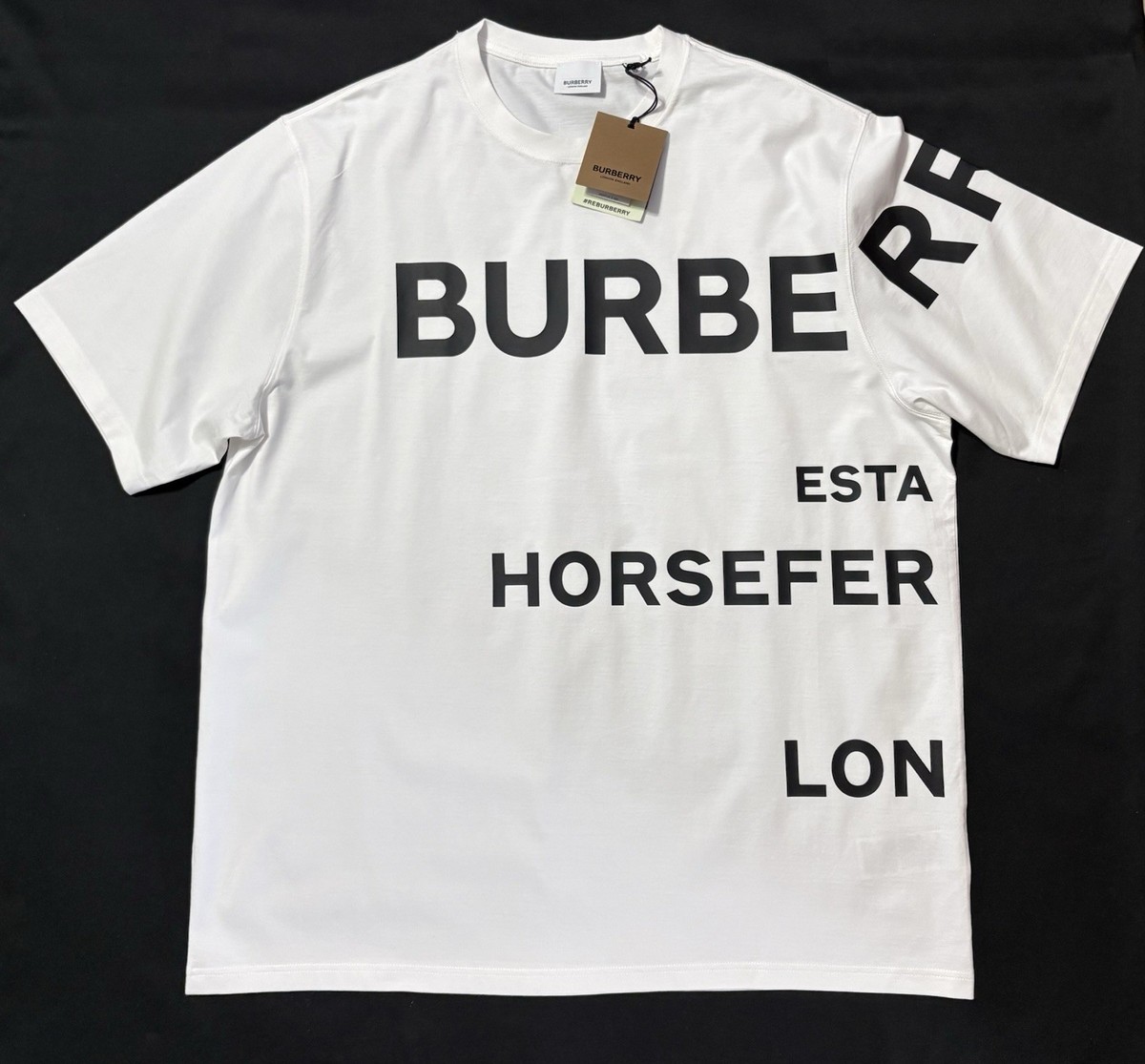 正規品　Burberry Tシャツ　XL BURBERRY Tshirt XL White New With Tags | eBay