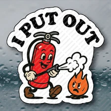 I Put Out Funny Adult Humor Hard Hat Tumbler Vinyl Sticker 3INCH