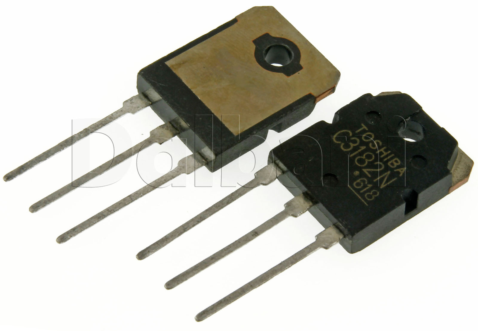 Paire De Transistors Complémentaires Toshiba 2SA1265N / 2SC3182N (TO-3P) - Pour Amplificateurs Audio