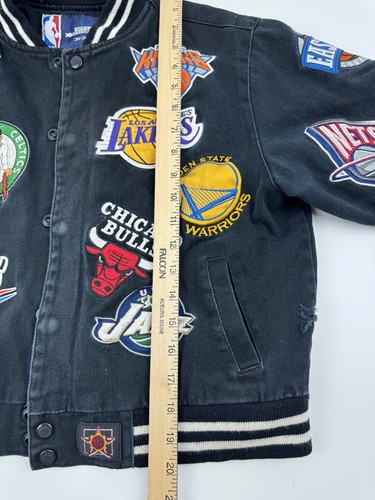 Vintage Jeff Hamilton NBA Patch Jacket Youth Size L (9-10) Preowned - Picture 20 of 23