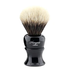 New Arrival Silver Tip Synthetic Hair Shave Brush Men Shaving Black Resin Handle