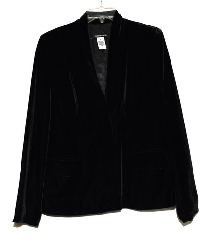 V-Neck Womens Blazer Jacket Size 