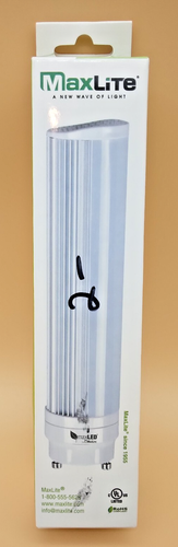 New MaxLite 76623 8PLGU24LED30 8 Watts LED Light Bulb - GU24 Base PL LED GU24 - Picture 1 of 6