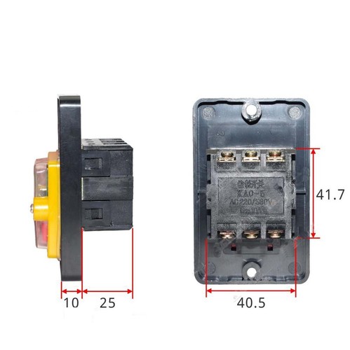 ON/OFF Water Proof Push Button Switch KAO-5 KAO-10KH 10A 380V PushButton - Picture 4 of 7
