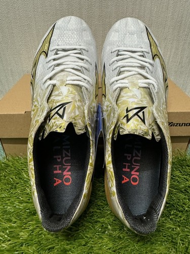 Mizuno Alpha ELITE P1GA246250 White/Prism Gold Soccer Cleat authentic - Picture 8 of 19