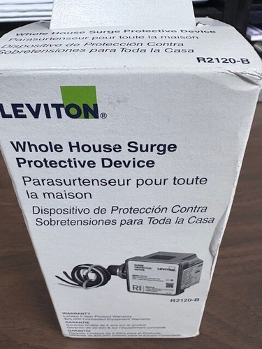 Original LEVITON AC Power - Dispositivo de protección contra sobretensiones para toda la casa R2120-B - Imagen 4 de 4