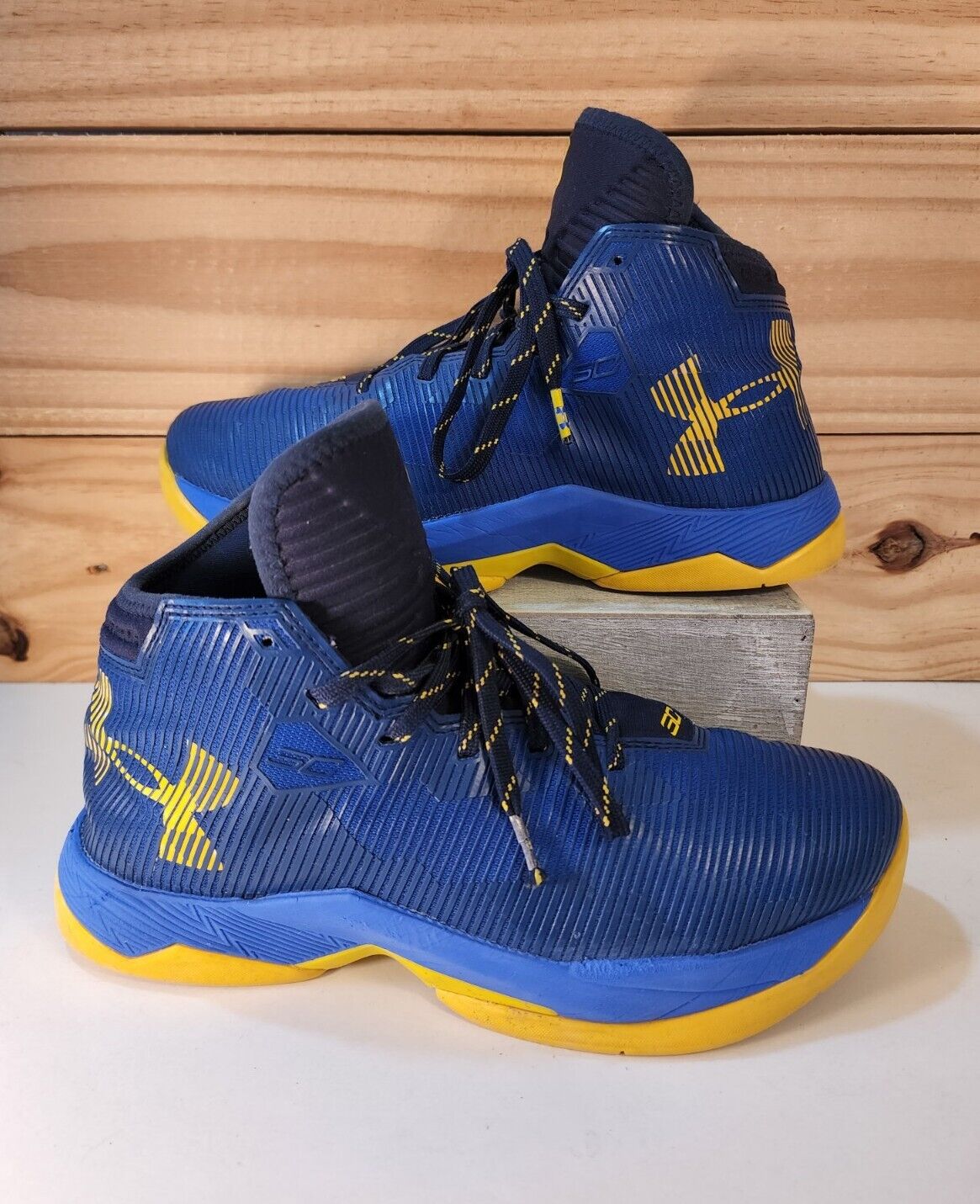 Under Curry 2.5 Dub Nation Size 7Y Blue/Yellow | eBay