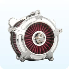 Chrome Turbine Air Cleaner Filter For Harley Touring Road King 1993-2007 Softail