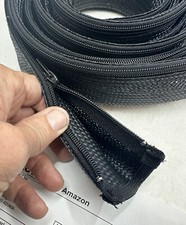 ilość 2 rozszerzalna pleciona chusta na rękawy z zamkiem błyskawicznym - 2,5" x 5 stóp, NOWA