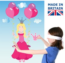 Pin the tail on the donkey style princess party game made in the UK for Ebay