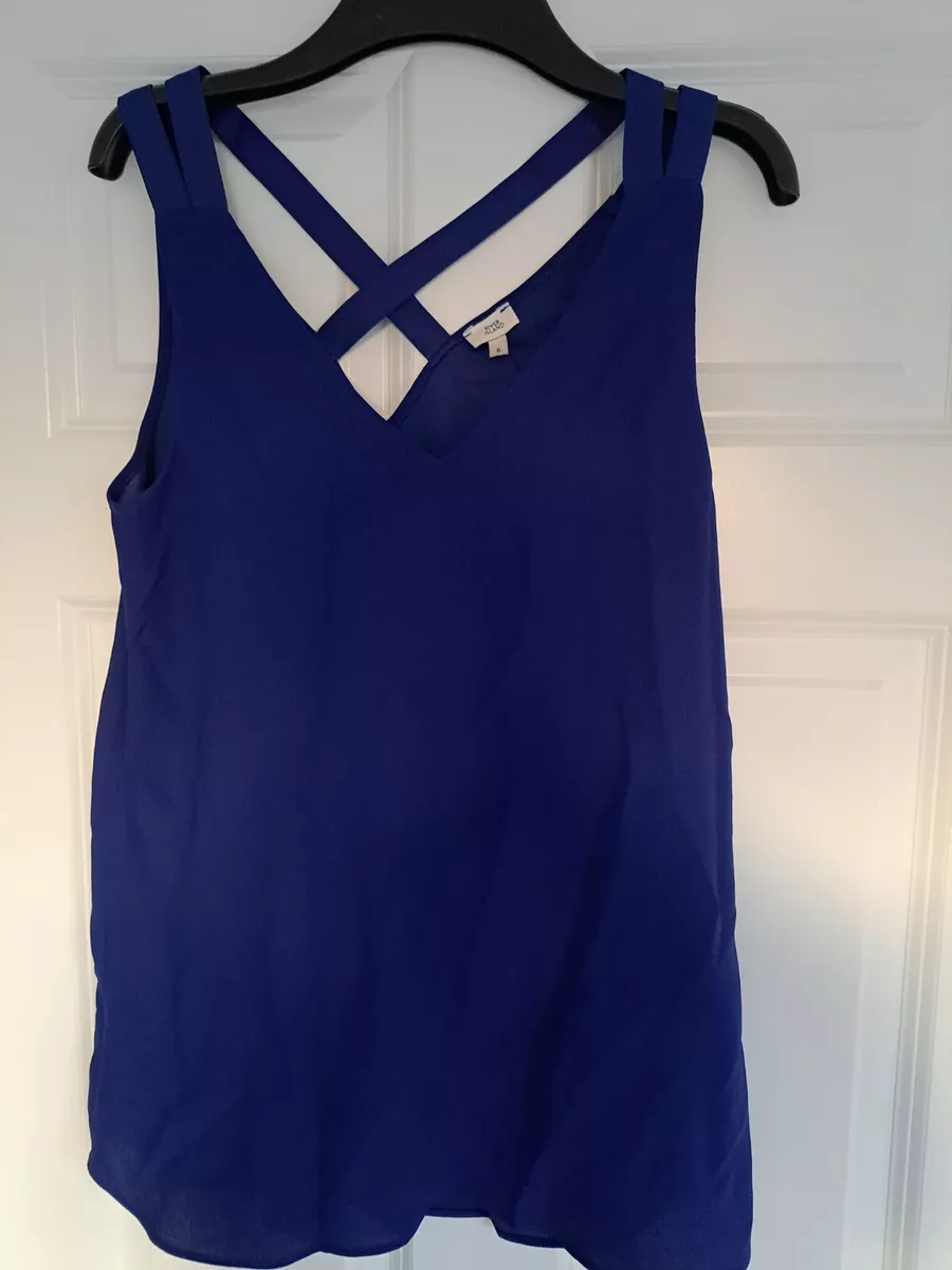 Royal blue vest clearance top