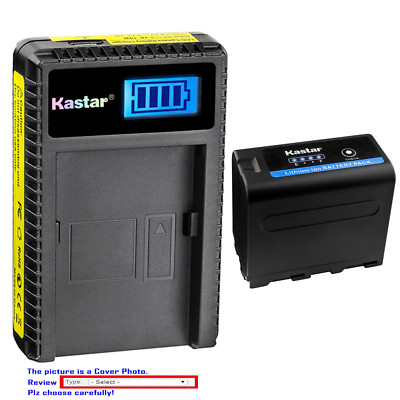 Kastar Battery LCD Charger for Atomos NP-F970 NP-F960 F950 Atomos Shogun Flame
