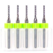 (5)  1/16" (.0625") DIAMOND CUT CARBIDE ROUTER BURRS, FT W RINGS 2100.0625.315