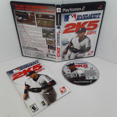 Major League Baseball 2K5 (PlayStation 2 PS2) Complete CIB. Cleaned & Tested