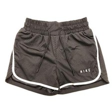Nike Women's Mesh Tennis Shorts Black White Sz S BQ6746-010
