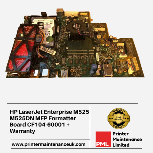 HP LaserJet Enterprise M525 M525DN MFP Formatter Board CF104-60001 + Garantie