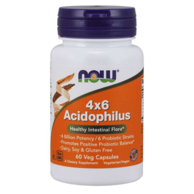 4x6 Acidophilus - Probiotikum 4 Milliarden Acidophilus (60 Kapseln)