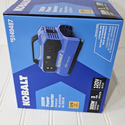 NEW Kobalt 300-Watt Portable Power Station Power Inverter 40v (Tool Only) |  eBay