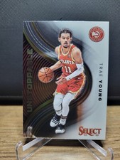 2022-23 Panini Select Basketball Trae Young Unstoppable #1 Atlanta Hawks