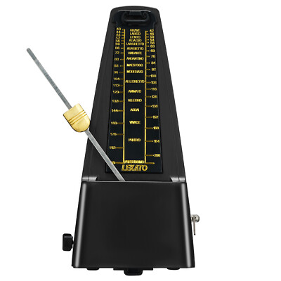 LEKATO Mechanical Metronome Vintage Music Timer Copper Tempo For Piano Guitar