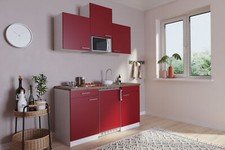 Cucina Mini Cucina Singola Cucinino Pantry Bianco Rosso Luis 150 CM