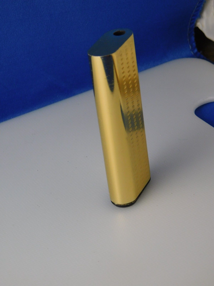 RONSON LIGHTER VINTAGE MADE JAPAN IN WITH CASE GOLD COLOR