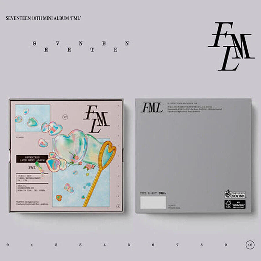 SEVENTEEN [FML] 10th Mini Album CARAT Ver RANDOM/CD+Binder+Photo