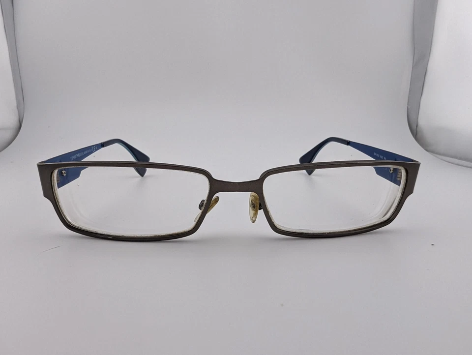 Monturas de gafas Emporio Armani solo EA9654 R80, 53-16-140, hechas en Italia, grises Foto 2 de 4