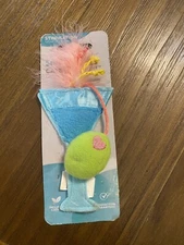 SmartyKat Catnip Martini Stimulation Cat Toy - Pink New