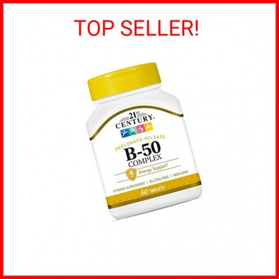 21st Century B 50 Complex Prolonged Release Tablets, 60 Count (Pack of 1)