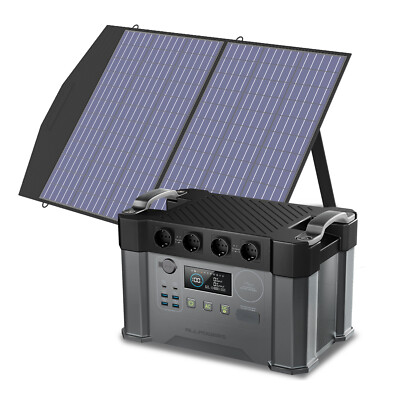 ALLPOWERS 100W Faltbares Solarpanel mit 1451Wh 2400W AKKU Solargenerator Mobiler