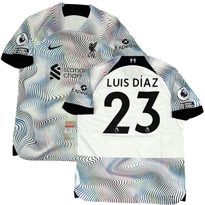 2022/23 Liverpool Authentic Away Jersey #23 Luis Diaz Large Nike