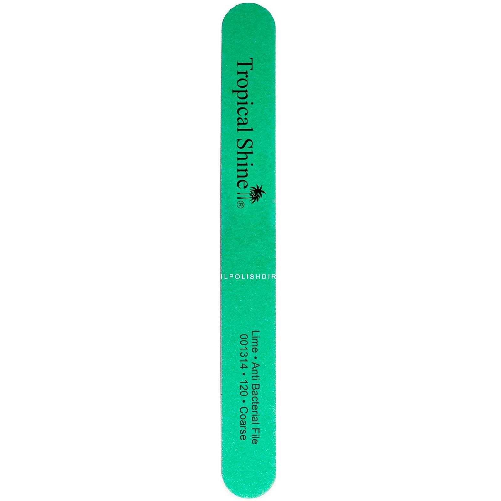 Tropical Shine Robanda Anti-Bacterial Nail File - Lime - 120 Grit