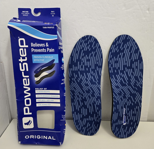 PowerStep Original Full Length Insoles Inserts Pair MENS Sz H 11-11.5